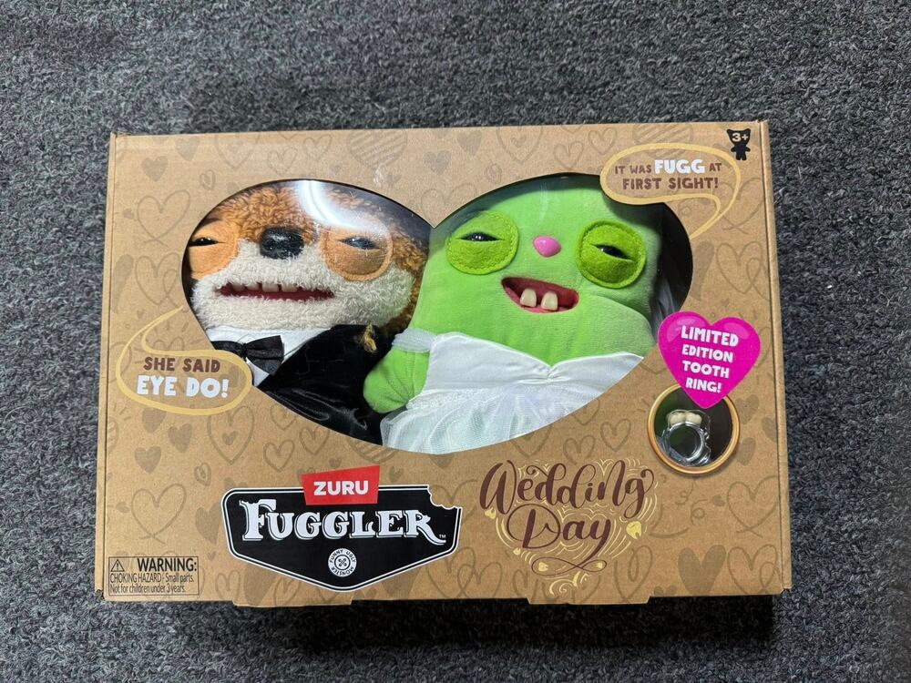 Zuru Fuggler Wedding Day 9 inch 2-PackFunny Ugly Monster Soft Stuffed Plush Toy